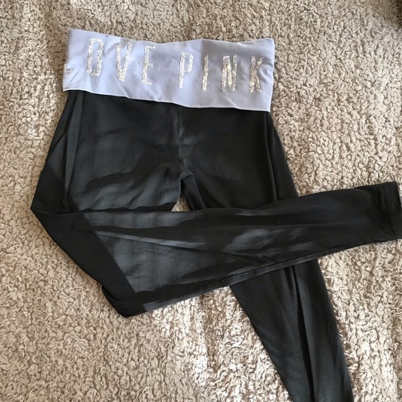 PINK leggings. STRETCHY AND COMFORTABLE - Picture 2 of 2